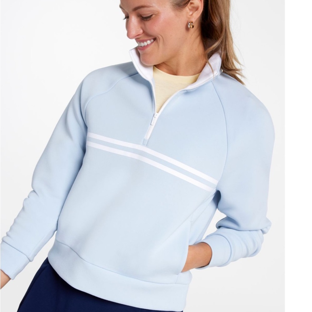 CALIA by Carrie Underwood Light Blue Quarter-Zip Pullover